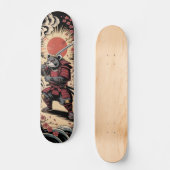 Guerrier Ours Samouraï Skateboard (Recto)