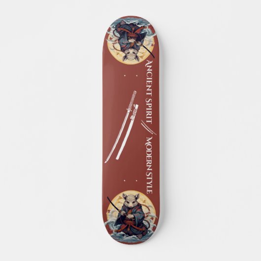 Guerrier rat samouraï Skateboard (Devant)