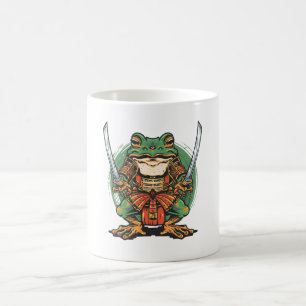 Guerrier samouraï grenouille Mug Classique