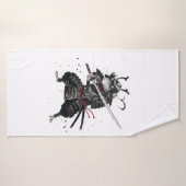guerrier Samouraï Rat (Serviette de bain)