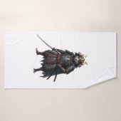 guerrier Samouraï Rat (Serviette de bain)
