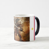 Guerrier thaïlandais des éléphants de la Mug de la (Devant droit)