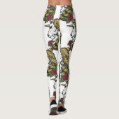 Guerrier Unicorn Leggings blancs (Dos)