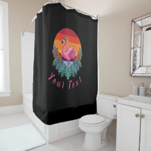 Guerrier urbain Sunset PINK FALMINGO Douche rideau