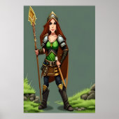 Guerrière de Gnome | AI Art Poster (Devant)