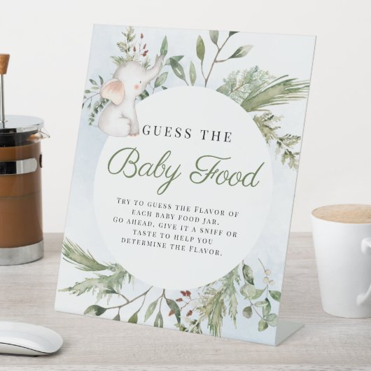 Guess Baby Food Boy Panneau Baby shower éléphant (In SItu)