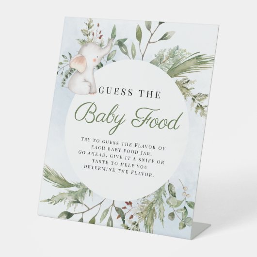 Guess Baby Food Boy Panneau Baby shower éléphant (Recto)