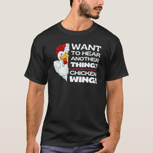Guess Chicken Wing Chicken Jokes Memes Chickens W T-shirt (Voorkant)