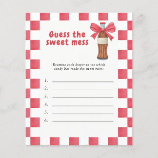 Guess the Sweet Mess Baby Shower Game - Soda