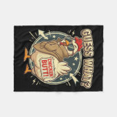 Guess What Chicken Butt  Fleece Deken (Voorkant (Horizontaal))