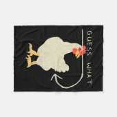 Guess What Chicken Butt Funny Happy Fleece Deken (Voorkant (Horizontaal))