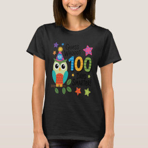 Guess Whoos 100 dagen slimmer uil school T-shirt