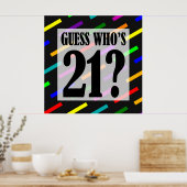 Guess Who's 21 Anniversaire Poster (Cuisine)