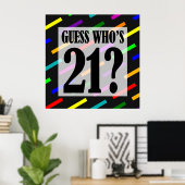 Guess Who's 21 Anniversaire Poster (Bureau à domicile)