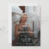 Guess Who's Retiring? Female Photo Invitation (Devant)