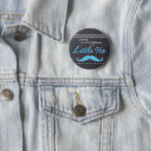 "Guessing Baby Boy" - "Little He" Geslacht onthull Ronde Button 5,7 Cm (In situ)