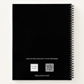 Guest book 50e verjaardag zwarte goudluipaard notitieboek (Achterkant)