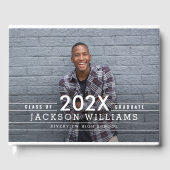 Guest Book Cool Grids Gradued Party Gastenboek (Voorkant)