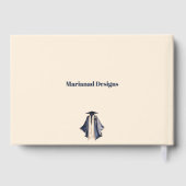 Guest Book-Custom Name & Year Keepsake Gastenboek (Achterkant)