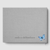 Guest Book - Floral and Butterfly Design Gastenboek (Achterkant)