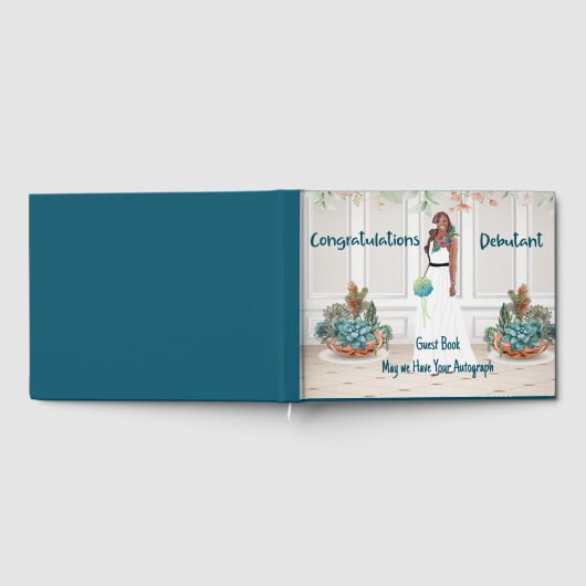 Guest Book for Black Debutante Celebration Gastenboek (Volledig)