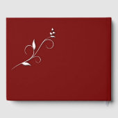 Guest Book for Marcella/Burgundy Wedding Gastenboek (Achterkant)