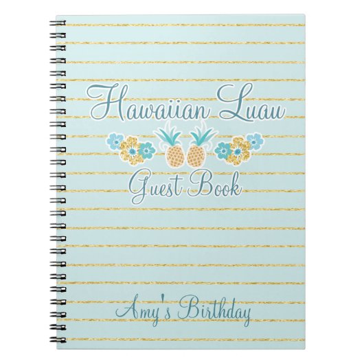 Guest Book Hawaiian Luau Notitieboek (Voorkant)