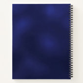 Guest book navy blue snowflakes wedding notitieboek (Achterkant)