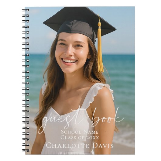 Guest book photo graduation party script notitieboek (Voorkant)
