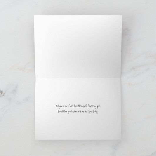 Guest book préposé mariage proposition invitation  (Intérieur)