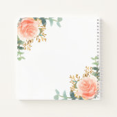 Guest book Sweet 16 floral roos Gold eucalyptus Notitieboek (Achterkant)