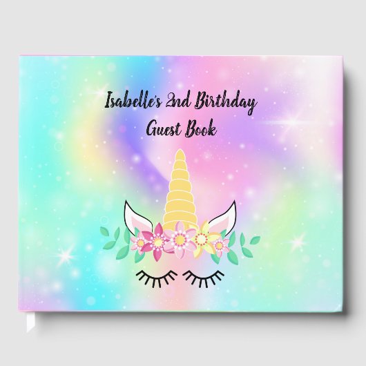 Guest Book van Unicorn Horn Gastenboek (Voorkant)