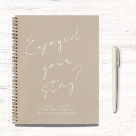 Guest Feedback gastboek beige Notitieboek