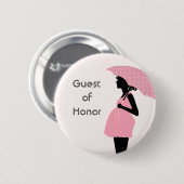 "Guest of Honor" Baby shower Button (Voorkant /achterkant)