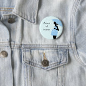 "Guest of Honor" Baby shower Button [blauw] (In situ)