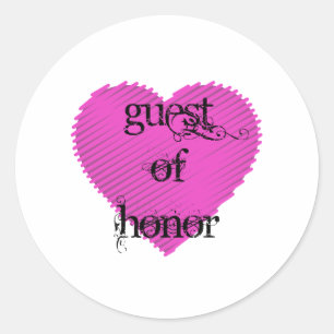 Guest of Honor Ronde Sticker