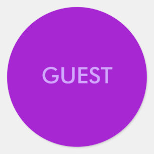 GUEST RONDE STICKER