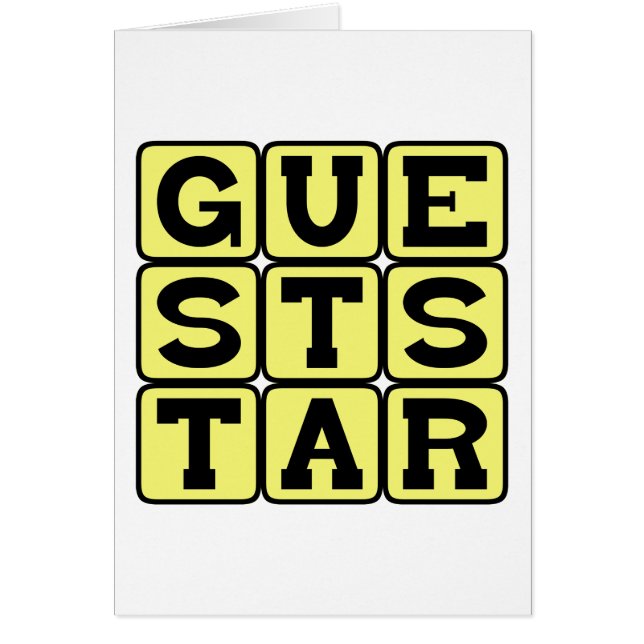 Guest Star, topactor (Voorkant)