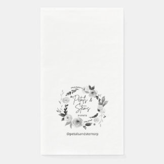 Guest Towel Napkins with Wedding Logo Servet