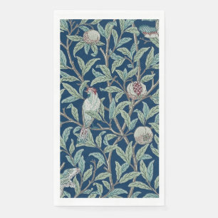 GUEST TOWEL : WILLIAM MORRIS : POMEGRANATES & BIRD SERVET