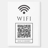 Guest WiFi Magnet Sign Scan QR for Fast Access (Recto)