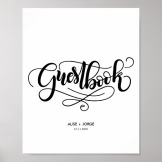 Guestbook - Gepersonaliseerd Poster