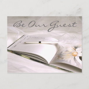 Guestbook Kaart Bewaar de datum (2), Wees onze gas