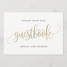 Guestbook Sign - Lovely Calligraphy