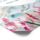 Guestbook Waterverf van mountain Wedding Poster (Hoek)