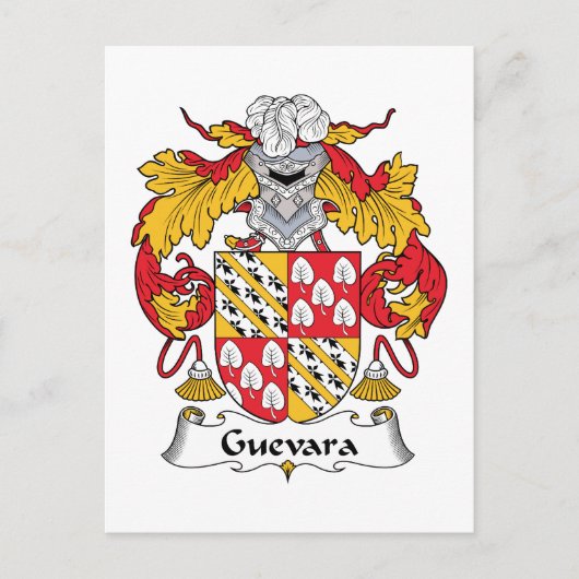 Guevara Family Crest Briefkaart (Voorkant)