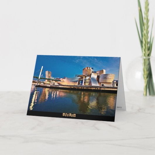 Guggenheim Museum Bilbao Kaart (Voorkant)