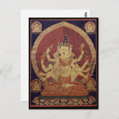 Guhyasamaja Tibetan Buddhist Deity Briefkaart (Voorkant / Achterkant)