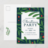 Gui de Noël sous le gui | Invitation à une fête de (Devant / Derrière)