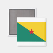 Guiana - Drapeau de la Guyane Flag Magneet (Voorkant / Achterkant)
